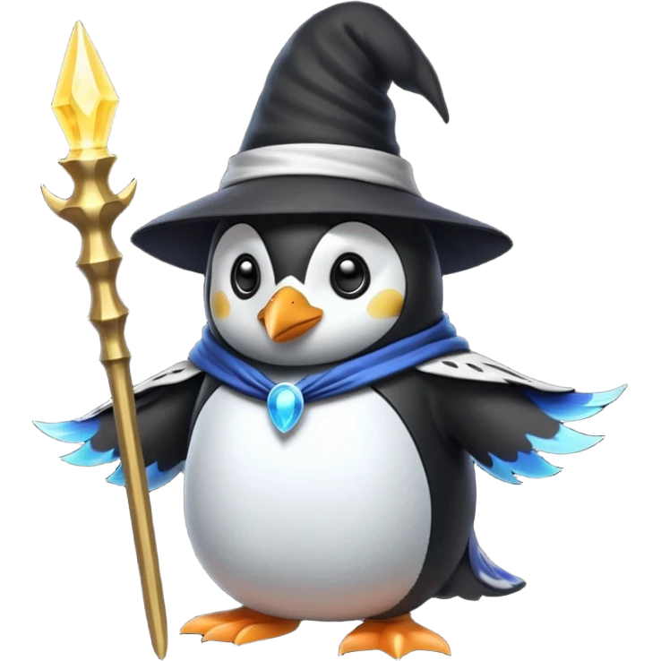 Penguin Wizard emoji