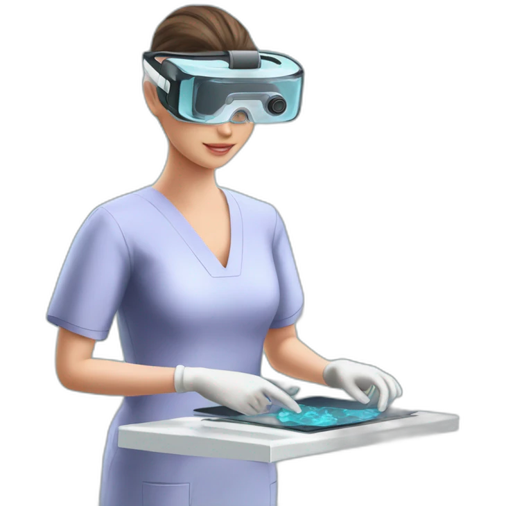 Surgeon-performing-Breast-surgery-with-virtual-reality-display emoji