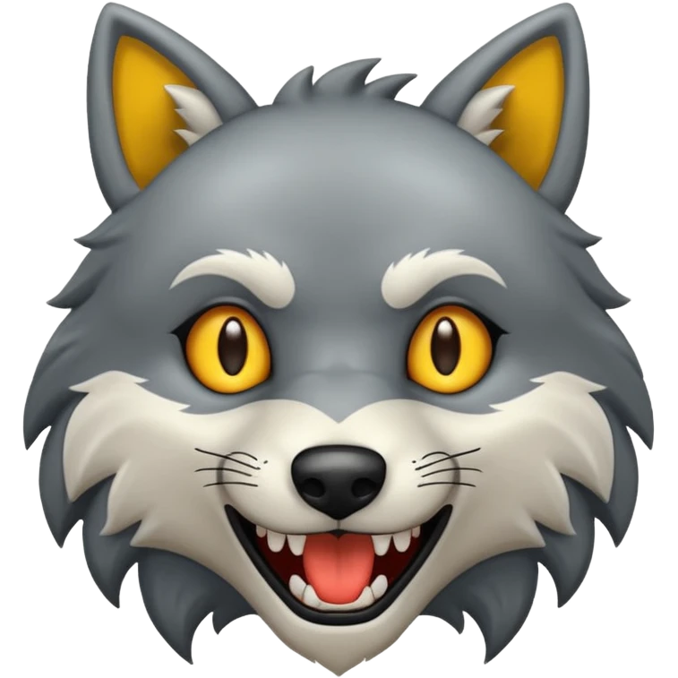 Tráeme una imagen de un lobo enojado emoji