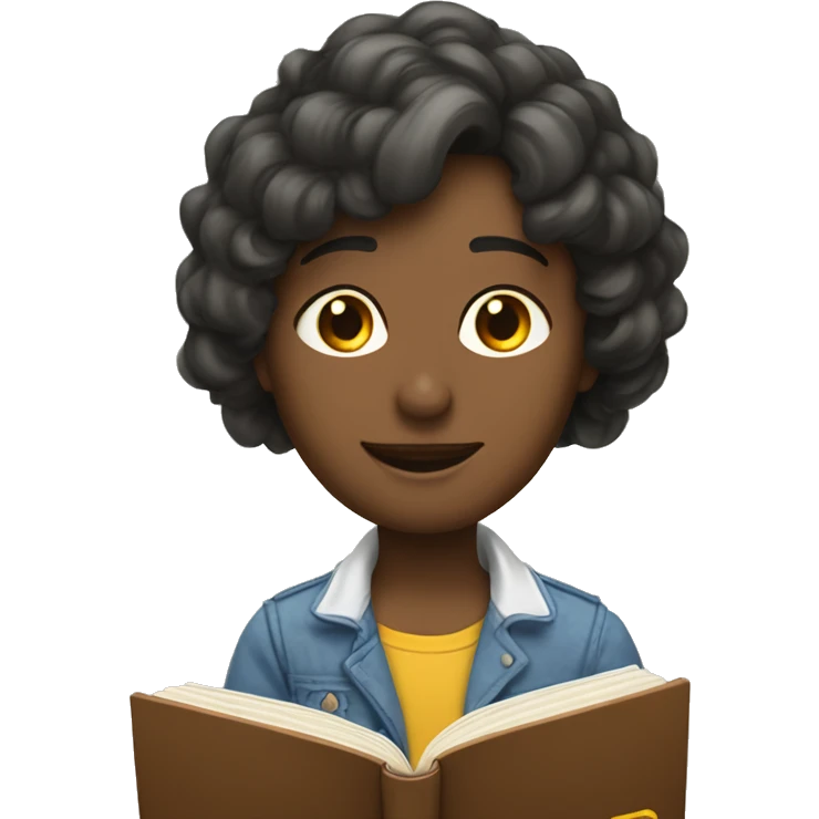 Девушка с книгой  emoji