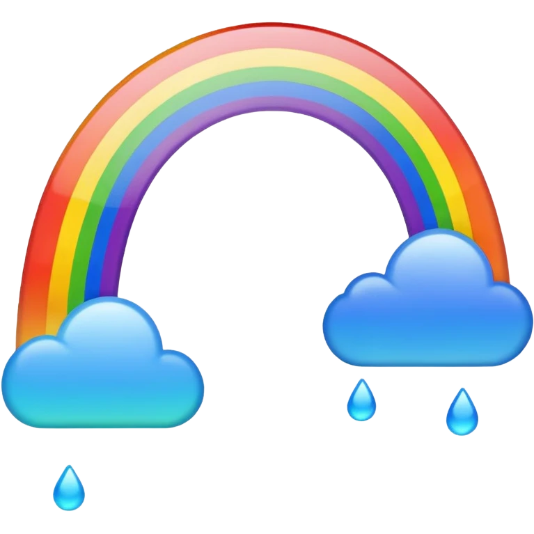 looks real rainbow emoji