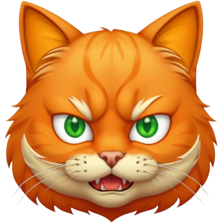 Un chat énervé emoji