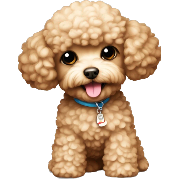Tea cup toy poodle emoji