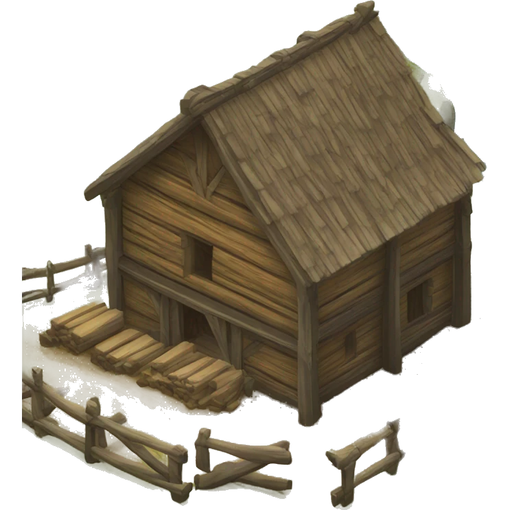 medieval lumber mill building emoji