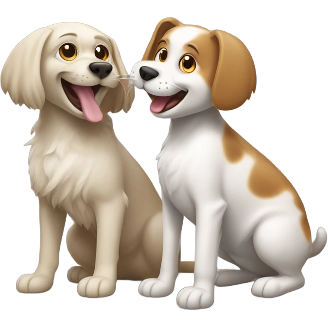 cat fight with dog emoji