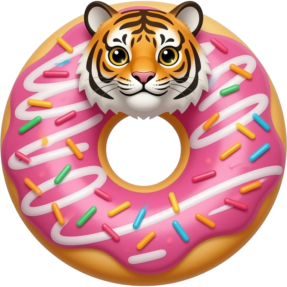 donut tiger emoji