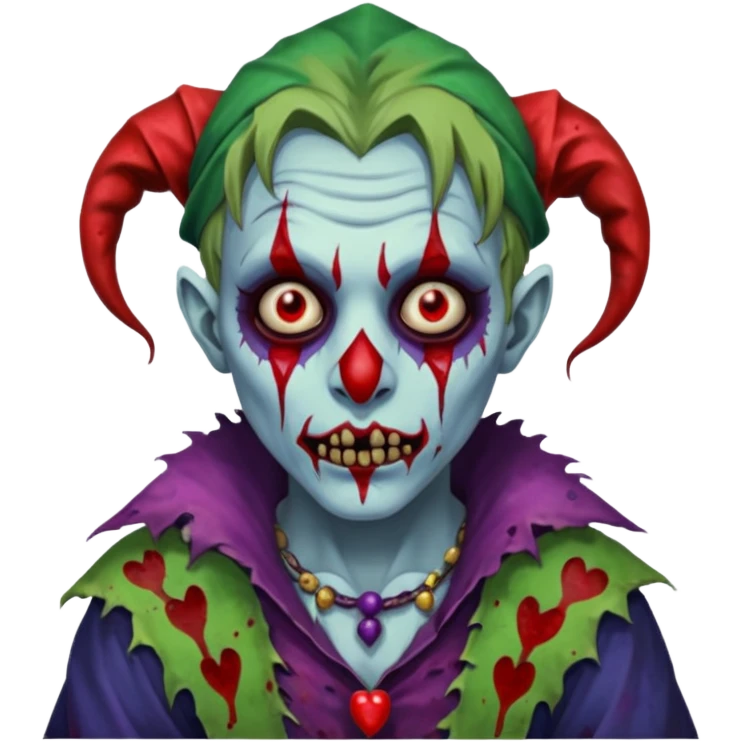 zombie jester emoji