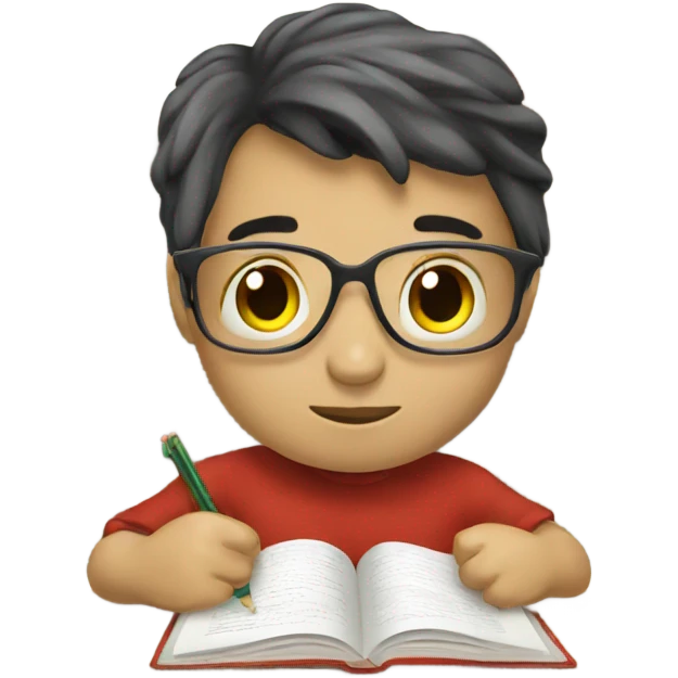 Studying  emoji