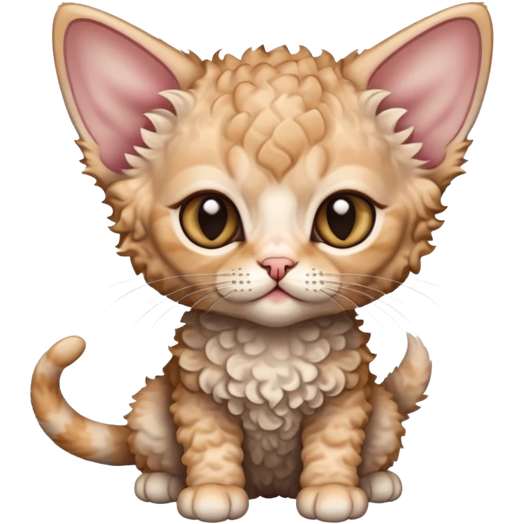 Devon Rex kitten emoji