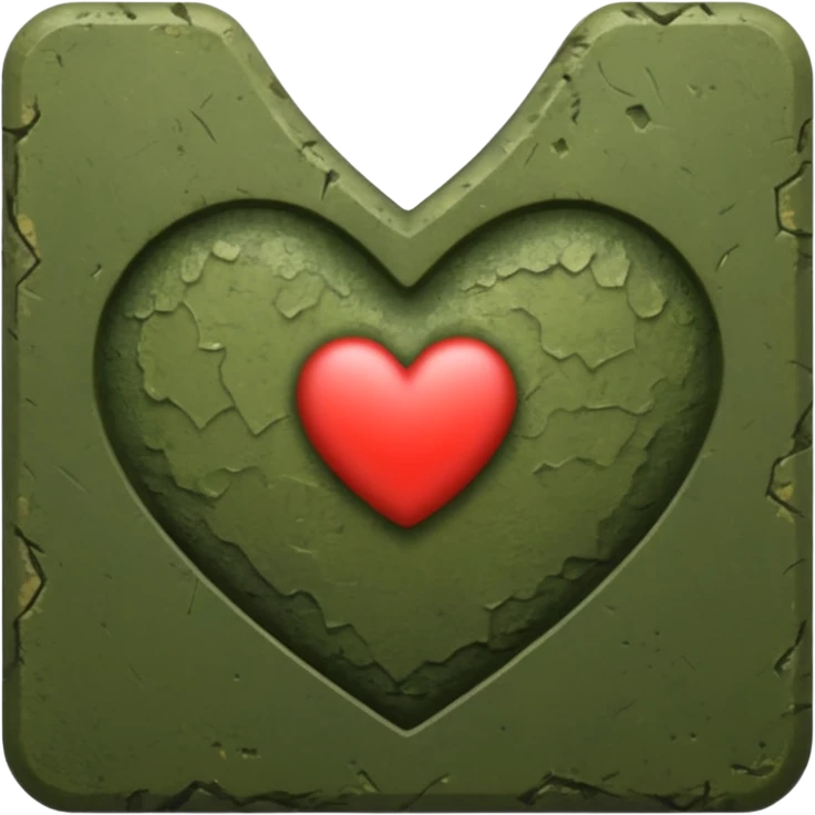 heart that is army green emoji