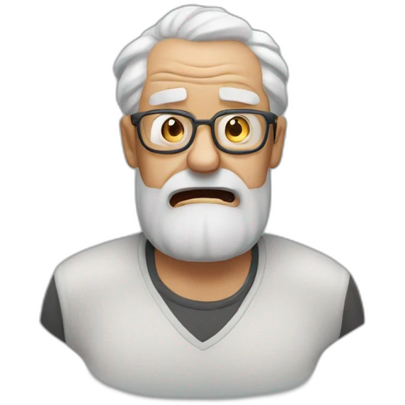 angry old grandpa emoji