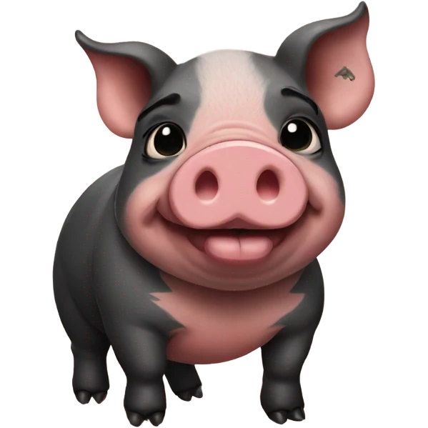 Pig with tattoos emoji