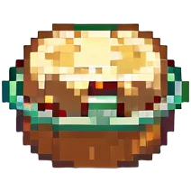 simple and retro pudding emoji