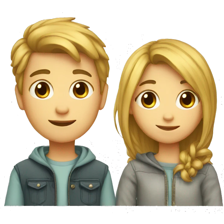 Boy and girl emoji