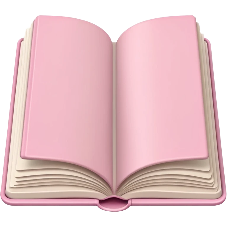 an open light pink book emoji