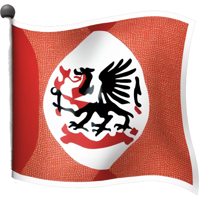 Create a flag emoji based on the traditional flag of Dardania which is an albanian kosov flag suppose to be used  emoji