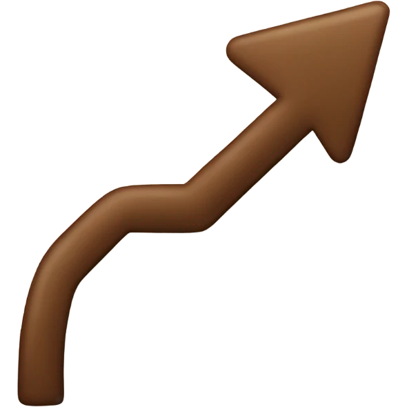 Brown arrow emoji