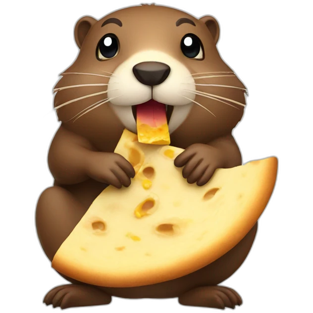 beaver eating tortilla emoji
