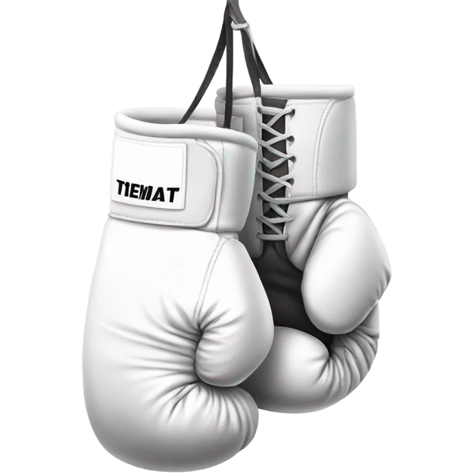 White boxing gloves emoji