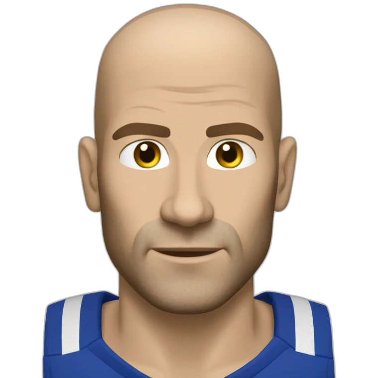 Zidane réalistic emoji