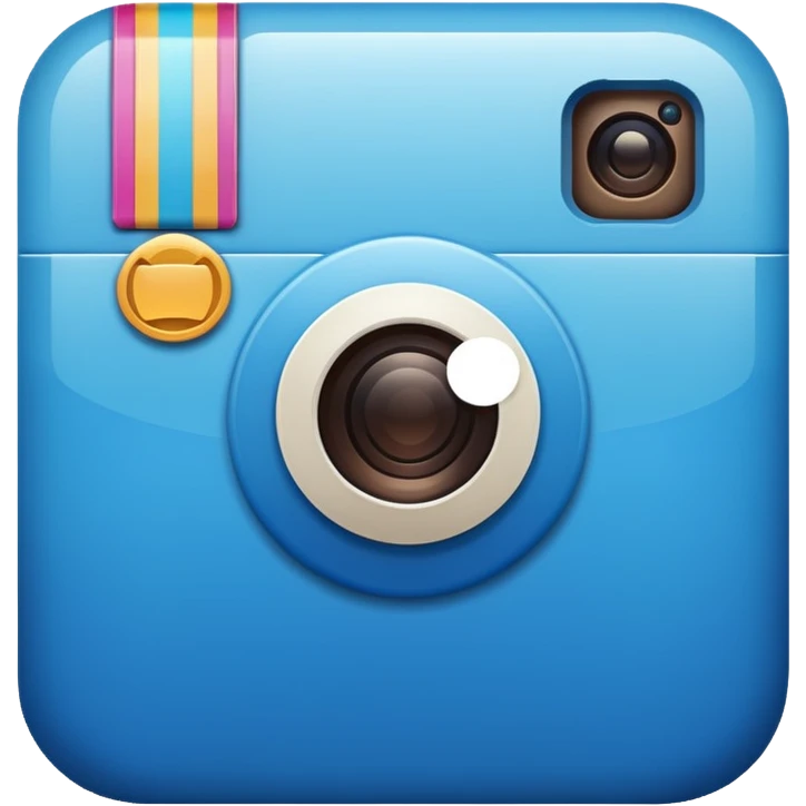 Instagram blue thick emoji