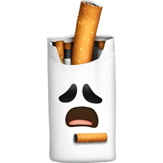 Cigarette crying  emoji