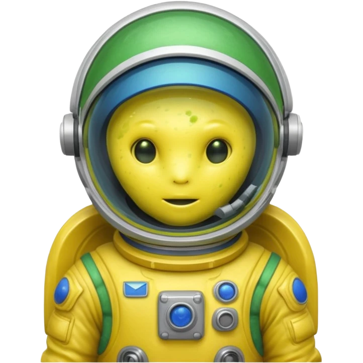 yellow slime alien Astronaut emoji