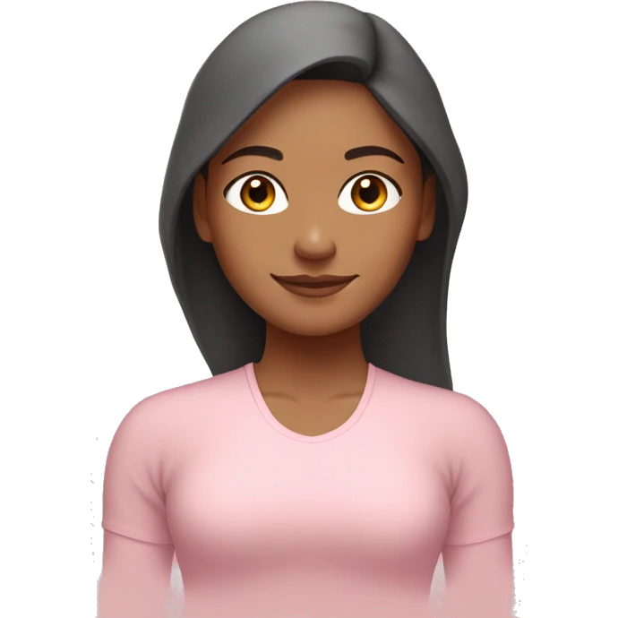 hispanic yoga girl light pink clothes  emoji