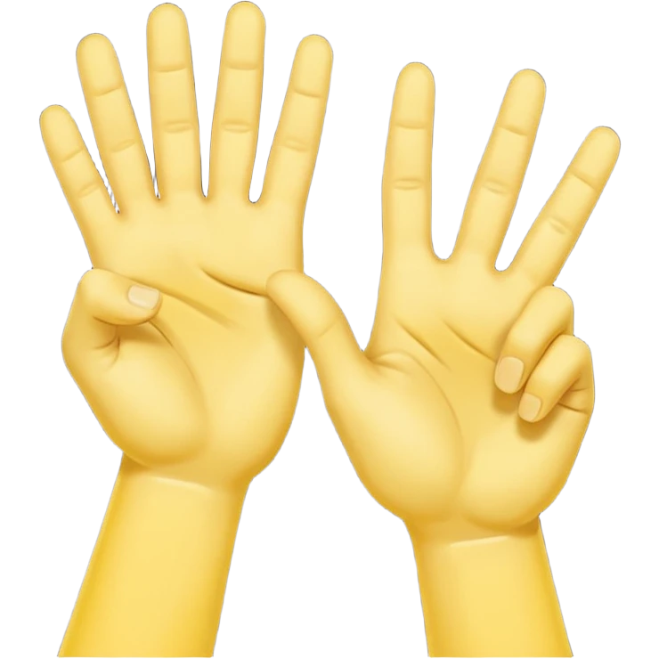 Yvl handsign yellow  emoji