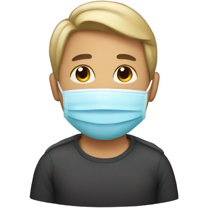 A dad with  mask emoji