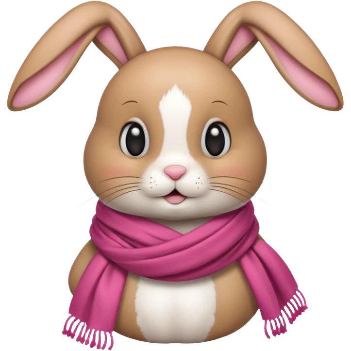 bunny with scarf emoji