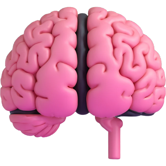 pink brain emoji