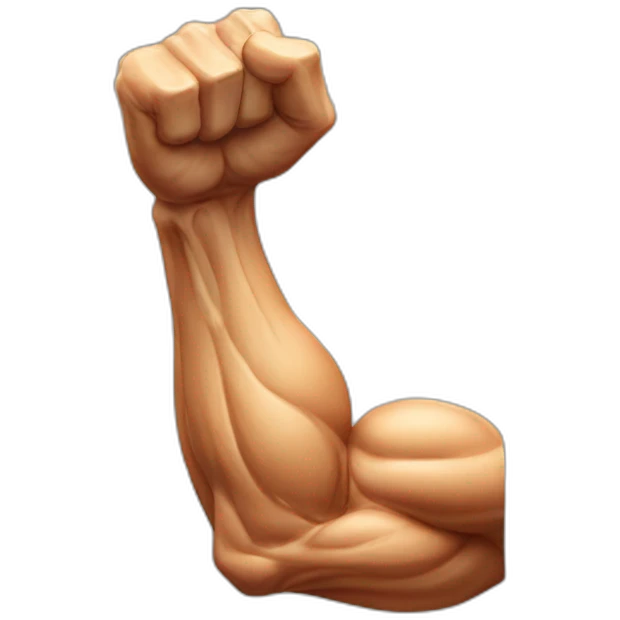 veined flexed biceps emoji