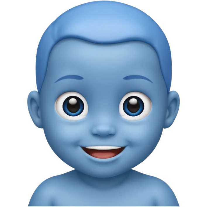 blue baby emoji