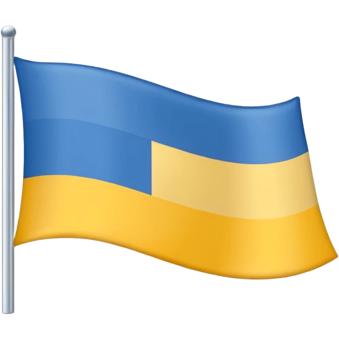 bandera dividida horizontalmente en tres colores: blanco, azul y amarillo (en ese orden) emoji