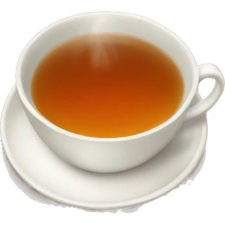 Tea cup, iPhone style emoji