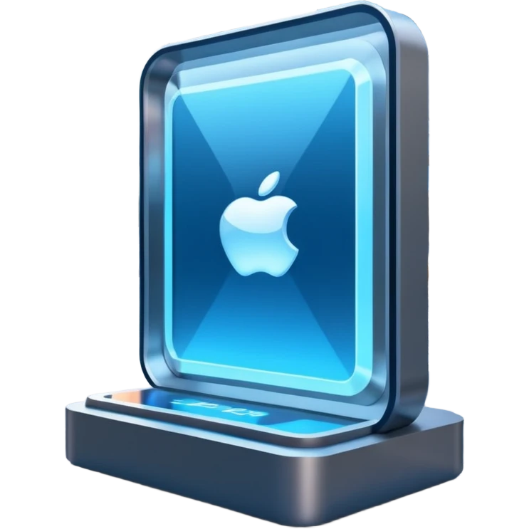 Holographic Display + blue text field, Street Advertisements. emoji