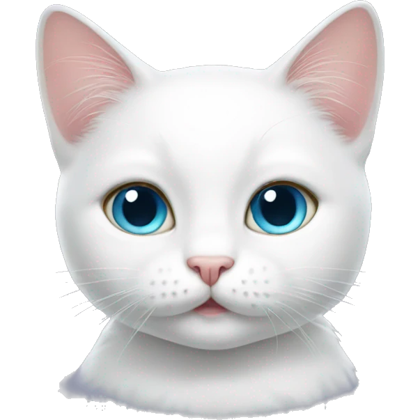 cute white cat emoji