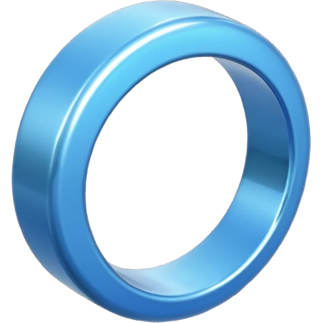blue circle ring emoji