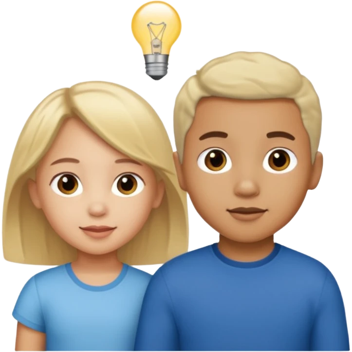 YOUNG CHILDREN: FIVE-YEAR-OLD BIRACIAL BOY WITH LIGHT HAIR AND LIGHT SKIN, THREE-YEAR-OLD BIRACIAL GIRL WITH LIGHT HAIR AND LIGHT SKIN emoji