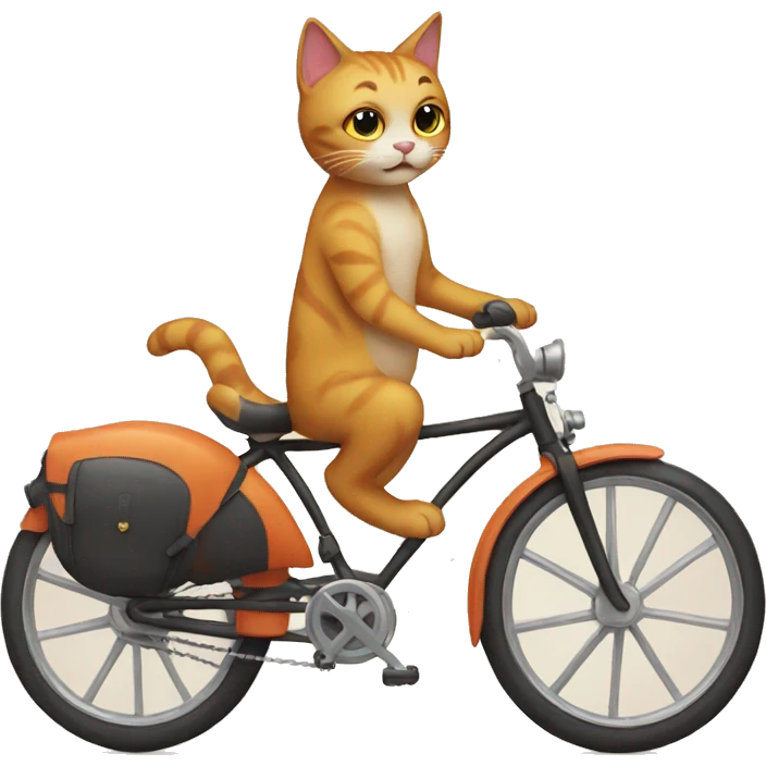 cat on a bike emoji