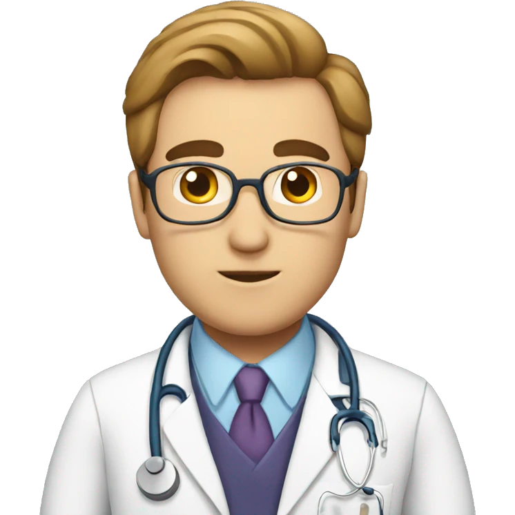 doctor consulting his patients emoji