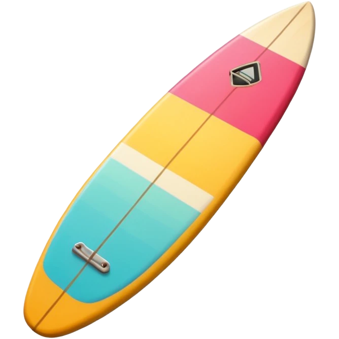 summer-themed emoji of a surfboard emoji
