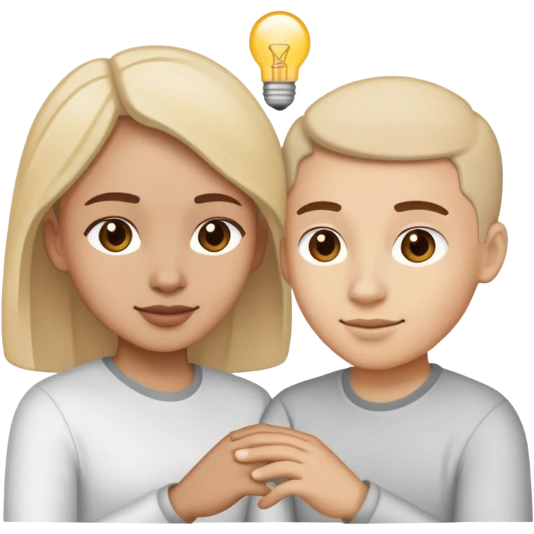 Person helping another person up, showing support and building trust emoji