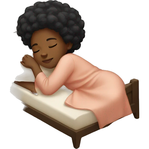 black girl sleeping  emoji