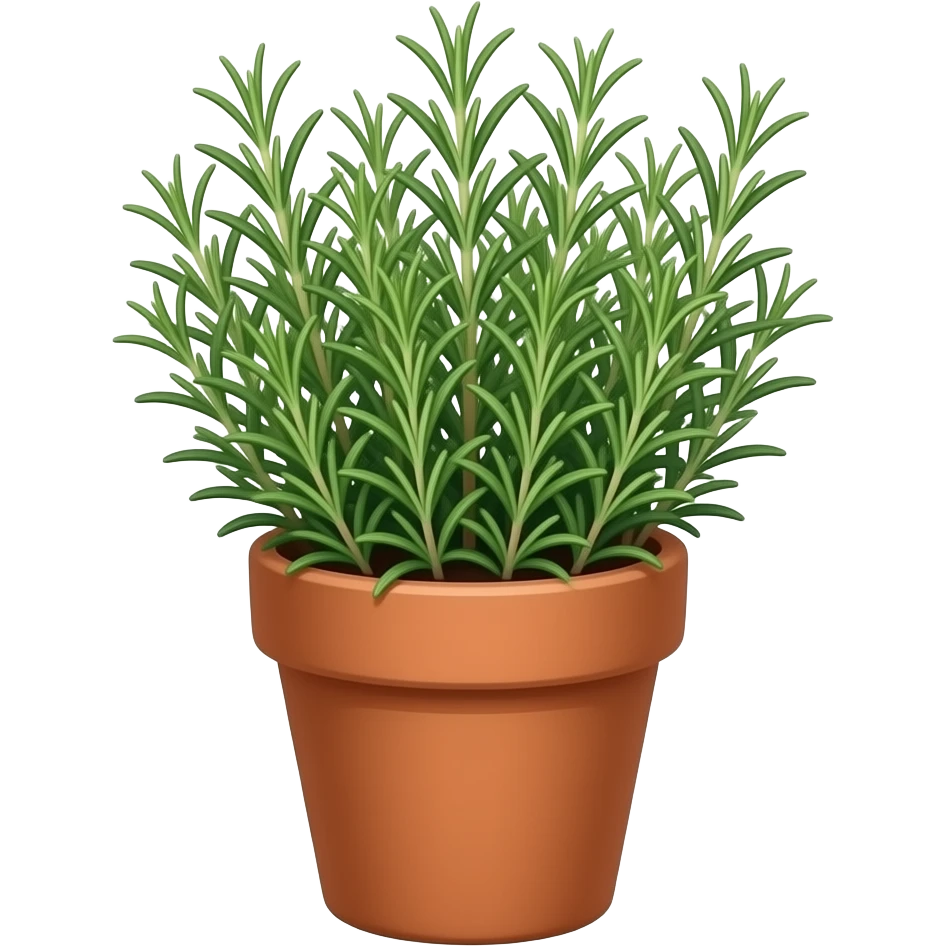 Rosemary in a pot emoji