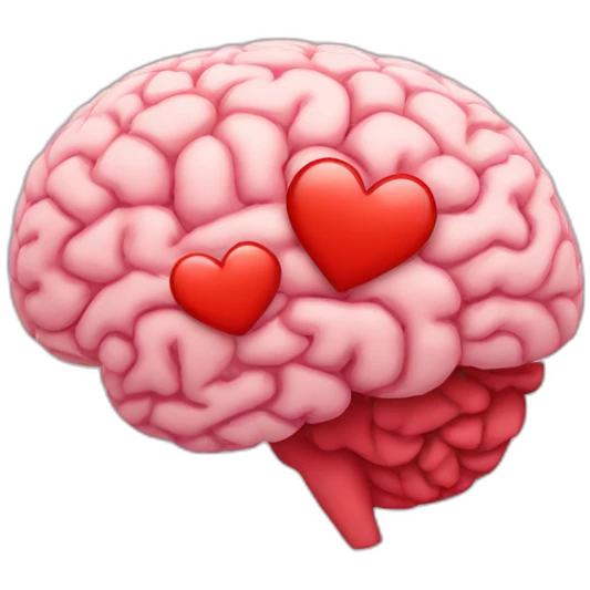brain and heart hybrid emoji