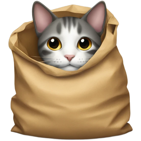 Cat in a bag  emoji