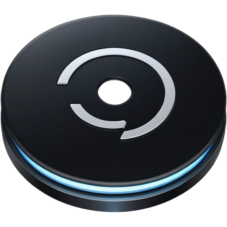 black computer disk emoji