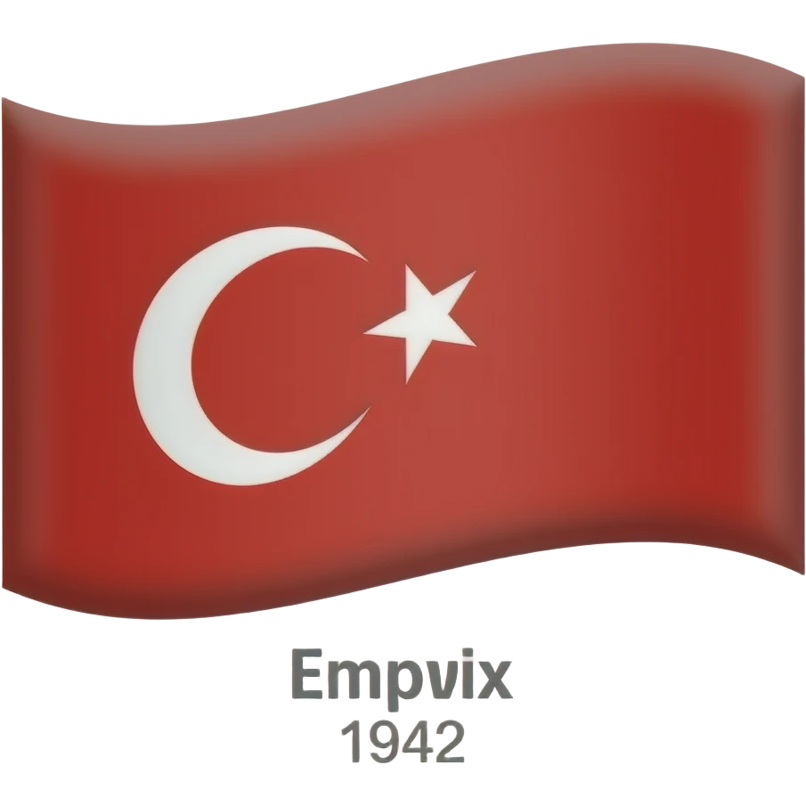 Ottoman Kingdom Empire flag 1942 emoji
